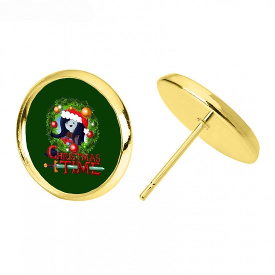 Adventure Time Christmas Earrings