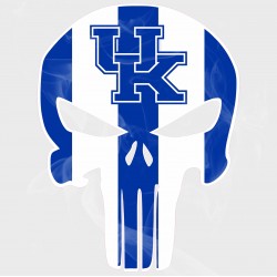 Kentucky Wildcats Punisher Static Cling Decal