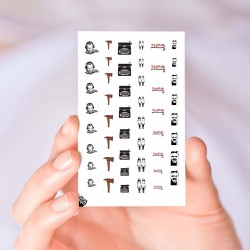 Classic Horror Nail Decals Vol XI
