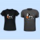 Dachshund Halloween Skeleton Vinyl Iron-On Decal