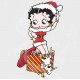 Betty Boop & Pudgy Christmas Vinyl Decal