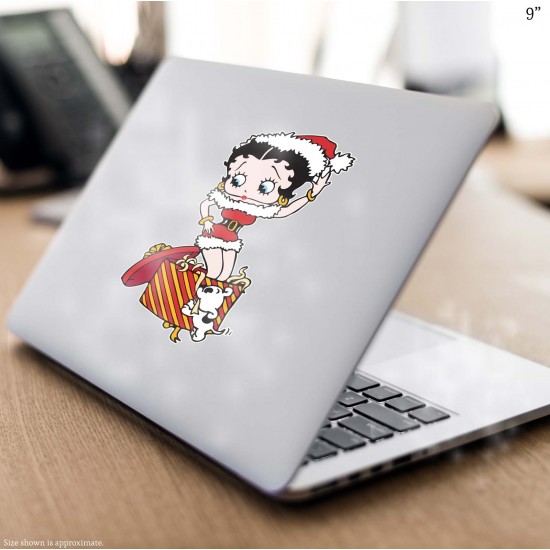 Betty Boop & Pudgy Christmas Vinyl Decal