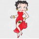 Betty Boop Christmas Garder Static Cling Decal