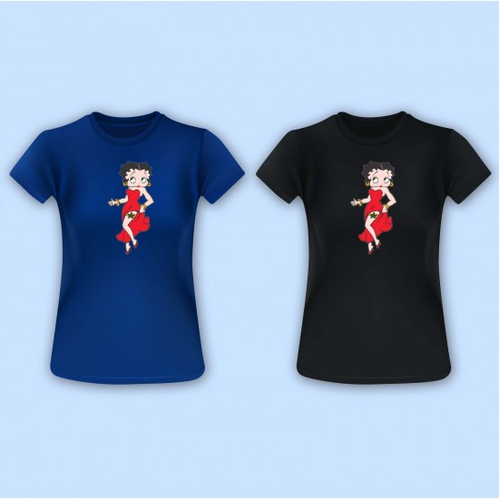 Betty Boop Christmas Garder Vinyl Iron-On Decal