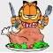 Garfield Thanksgiving Feast Vinyl Iron-On Decal