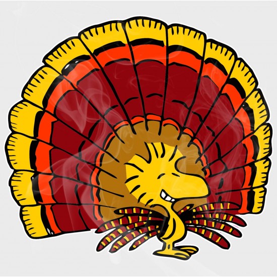 Comic Classics Woodstock Turkey Vinyl Decal
