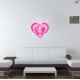 Baby Shower Pink Feet It's a Girl Vinyl Decal