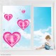 Baby Shower Pink Feet It's a Girl Static Cling Decal Baby Shower Pink Feet It's a Girl Static Cling Decal