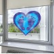 Baby Shower Blue Feet It's a Boy Static Cling Decal