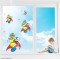 Daisy Duck Style Superhero Style Static Cling Decal