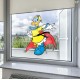 Daisy Duck Style Superhero Style Static Cling Decal