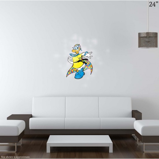 Daisy Duck Style Superhero Style Autism Awareness Vinyl Decal