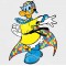 Daisy Duck Style Superhero Style Autism Awareness Vinyl Iron-On Decal