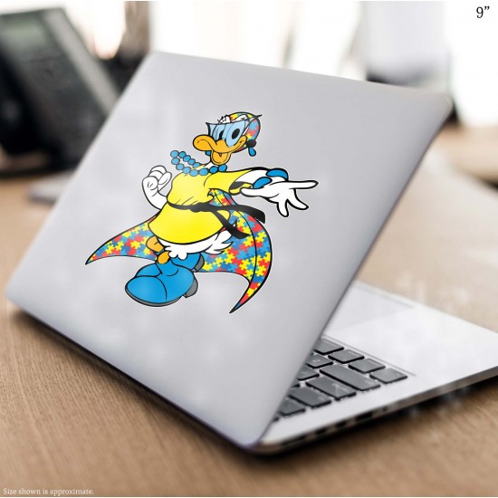 Daisy Duck Style Superhero Style Autism Awareness Vinyl Decal