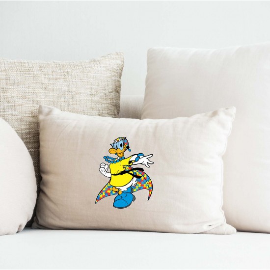 Daisy Duck Style Superhero Style Autism Awareness Vinyl Iron-On Decal