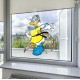 Daisy Duck Style Superhero Style Autism Awareness Static Cling Decal