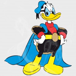 Donald Duck Style Superhero Style Vinyl Decal