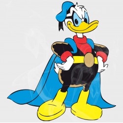 Donald Duck Style Superhero Style Vinyl Decal