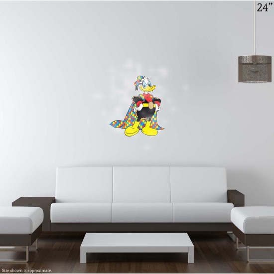Donald Duck Style Superhero Style Autism Awareness Vinyl Decal