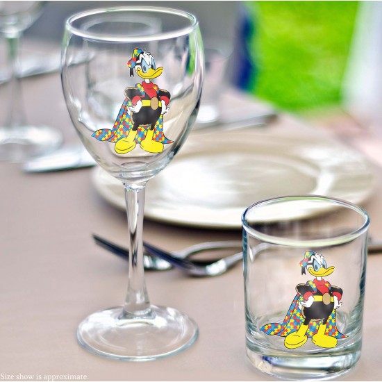 Donald Duck Style Superhero Style Autism Awareness Vinyl Decal