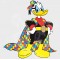 Donald Duck Style Superhero Style Autism Awareness Vinyl Iron-On Decal