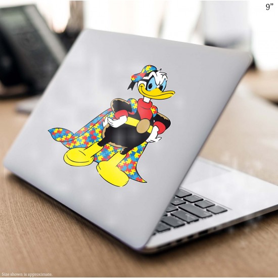 Donald Duck Style Superhero Style Autism Awareness Vinyl Decal