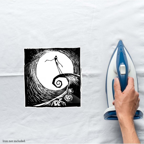 The Nightmare Before Christmas Jack Skellington Doek wit-zwart