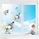 Comic Classics Snoopy & Woodstock Birthday Hug Static Cling Decal