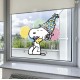 Comic Classics Snoopy & Woodstock Birthday Hug Static Cling Decal