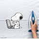 Comic Classics Snoopy on Laptop Back to School Vinyl Iron-On Decal