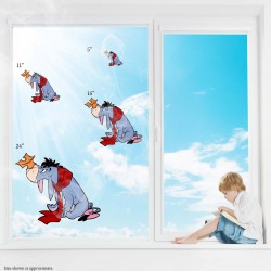 Eeyore Autumn Leaf Decal Static Cling Decal