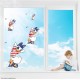 Daisy Duck Patriotic Static Cling Decal