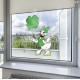 Daisy Duck St Patrick's Day Static Cling Decal