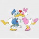 Donald & Daisy Love Vinyl Iron-On Decal