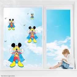 Mickey Style Superhero Style Static Cling Decal