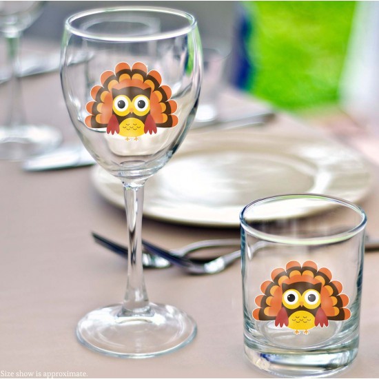 Owl Thanksgiving Turkey Vinyl Decal