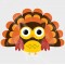 Owl Thanksgiving Turkey Vinyl Decal