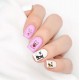French Bulldog Love Nail Decals