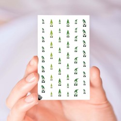 Gnomes St Patrick's Day Nail Decals