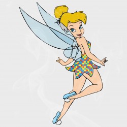Tinkerbell Autism Awareness Vinyl Decal