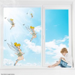 Tinkerbell Autism Awareness Static Cling Decal