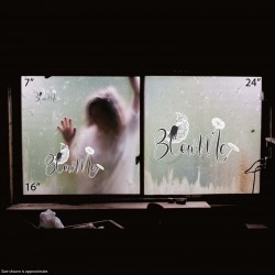 Dandelion Blow Me Static Cling Decal