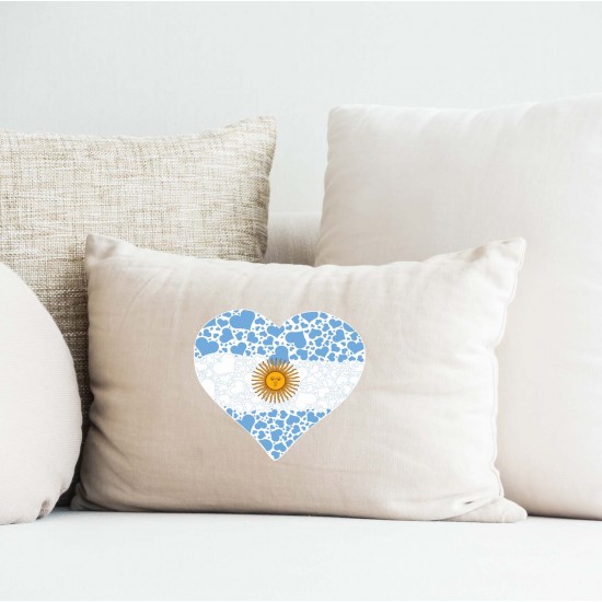 Celebrate Heritage - Argentina Heart of Hearts Vinyl Iron-On Decal