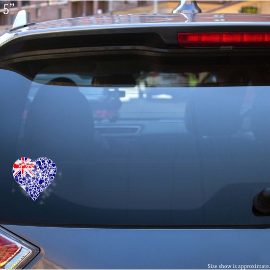 Celebrate Heritage - Australia Heart of Hearts Vinyl Decal