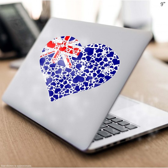 Celebrate Heritage - Australia Heart of Hearts Vinyl Decal