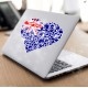 Celebrate Heritage - Australia Heart of Hearts Vinyl Decal