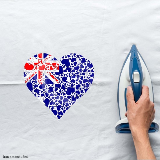 Celebrate Heritage - Australia Heart of Hearts Vinyl Iron-On Decal