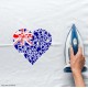 Celebrate Heritage - Australia Heart of Hearts Vinyl Iron-On Decal