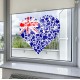 Celebrate Heritage - Australia Heart of Hearts Static Cling Decal