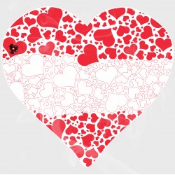 Celebrate Heritage - Austria Heart of Hearts Static Cling Decal